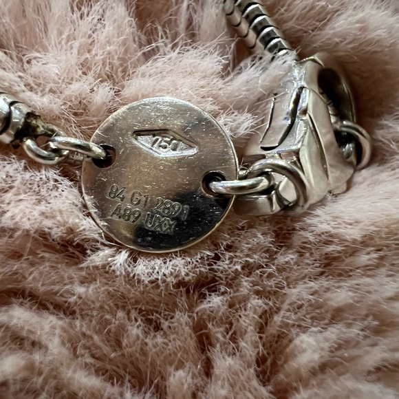COPY - Movado Watch Pendant Necklace - 18K White Gold Snake chain- RARE COLLECT… - Picture 4 of 5